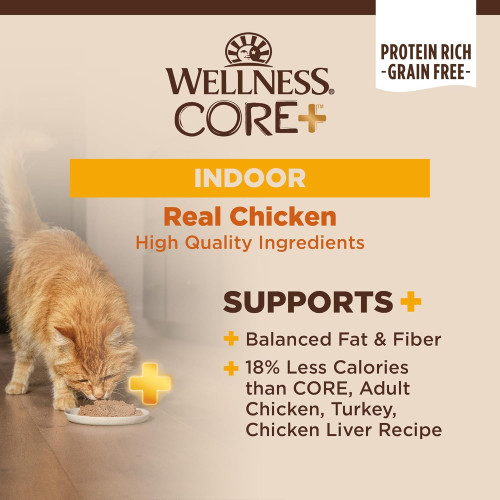 (新包裝 升級版) Wellness CORE WC2 Indoor Pate : Chicken & Chicken Liver Recipe 5.5oz (7910)室內除臭 雞肉拼雞肝 無穀物 經典肉醬主食罐